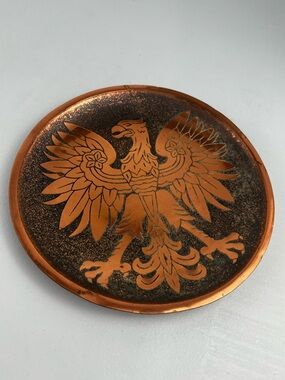 Vintage Copper Polish Coat-Of-Arms Hanging Plate